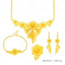 足金霓裳花語套裝